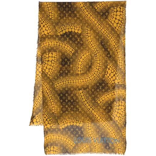 Louis Vuitton Pre-Owned - foulard a pois louis vuitton x yayoi kusama pre-owned - donna - cotone - taglia unica - arancione