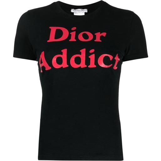 Christian Dior Pre-Owned - t-shirt dior addict - donna - cotone - taglia unica - nero