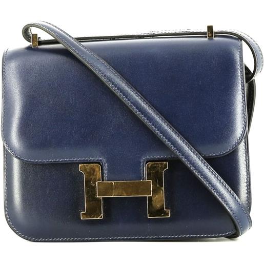 Hermès Pre-Owned - borsa a spalla constance 18 del 2006 - donna - pelle - taglia unica - blu