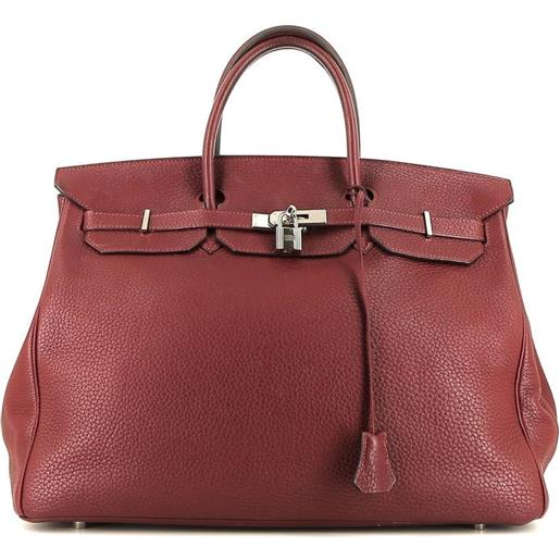 Hermès Pre-Owned - borsa a mano birkin 40 del 2009 - donna - pelle di vitello - taglia unica - rosso