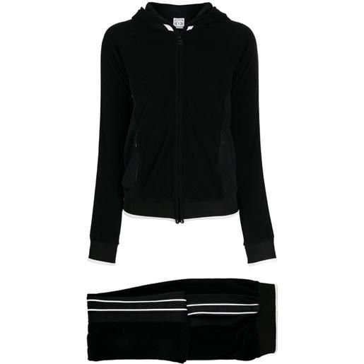 CHANEL Pre-Owned - set giacca e pantaloni 2008 - donna - cotone/poliestere - taglia unica - nero