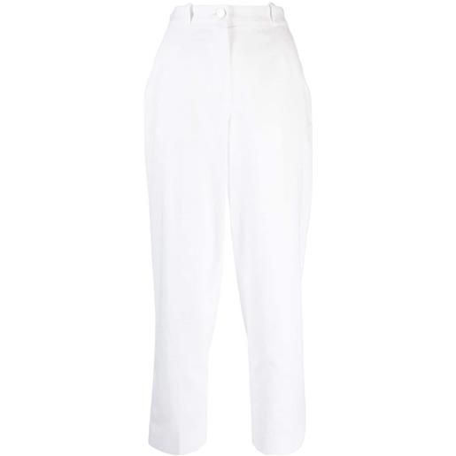 CHANEL Pre-Owned - pantaloni dritti crop 2000 - donna - cotone - taglia unica - bianco