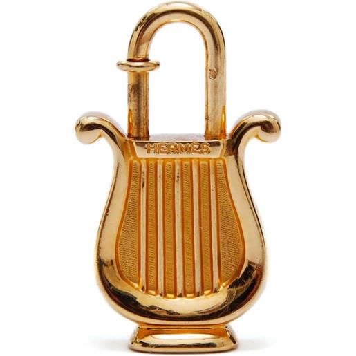 Hermès Pre-Owned - ciondolo harp cadena anni 2000 - donna - placcatura in oro - taglia unica