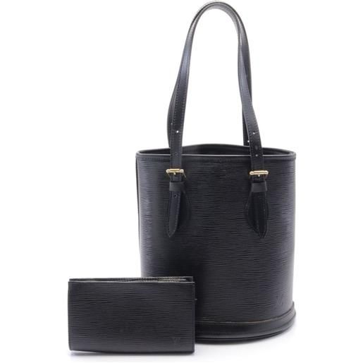 Louis Vuitton Pre-Owned - borsa tote bucket pm anni 2000 - donna - pelle di vitello - taglia unica - nero