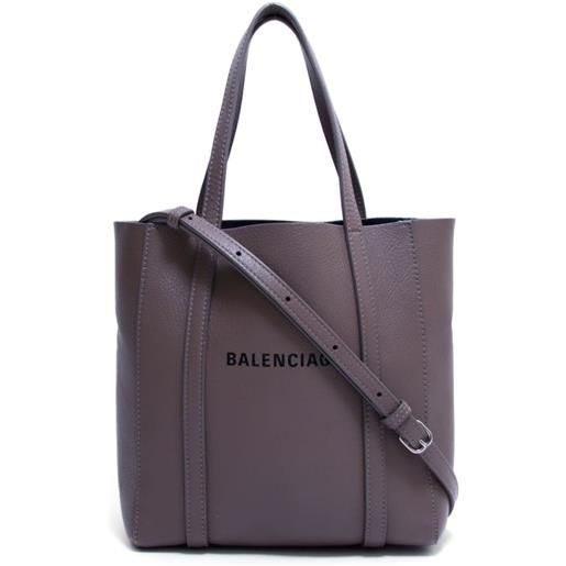 Balenciaga Pre-Owned - borsa tote everyday con stampa in pelle - donna - pelle di vitello - taglia unica - marrone
