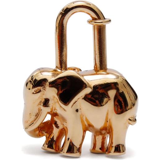 Hermès Pre-Owned - pendente elephant cadena anni '90-'00 - donna - placcatura in oro - taglia unica