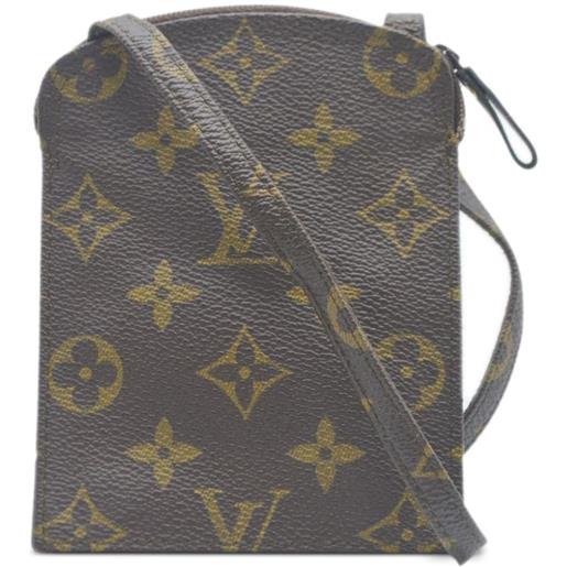 Louis Vuitton Pre-Owned - borsa a tracolla monogram pochette secret del 1988 - donna - pvc - taglia unica - marrone