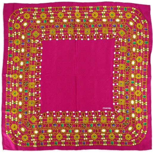 CHANEL Pre-Owned - foulard bijou 1990-2000 - donna - seta - taglia unica - rosa