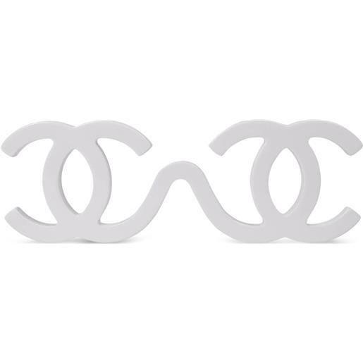 CHANEL Pre-Owned - occhiali da sole cc runway 1994 - unisex - acetato - taglia unica - bianco