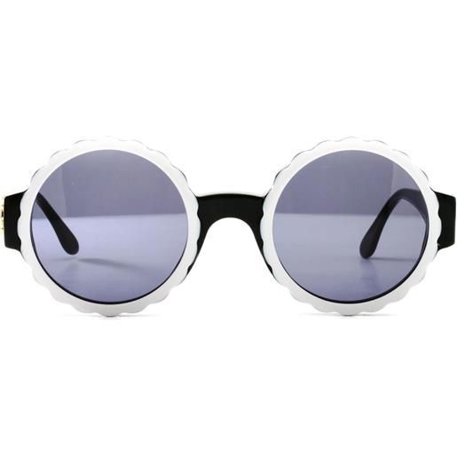 CHANEL Pre-Owned - occhiali da sole tondi 1994 - unisex - acetato - taglia unica - nero