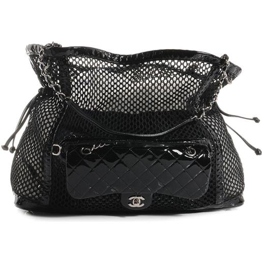 CHANEL Pre-Owned - borsa a spalla classic flap 2011 - unisex - pelle lucida - taglia unica - nero