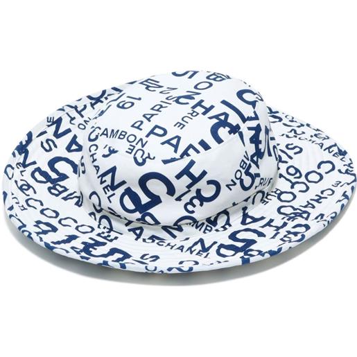 CHANEL Pre-Owned - cappello by sea con stampa 2002 - donna - cotone - taglia unica - bianco