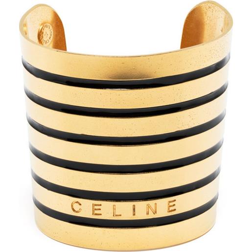 Céline Pre-Owned - bracciale rigido anni 2000 - donna - metallo placcato in oro - taglia unica