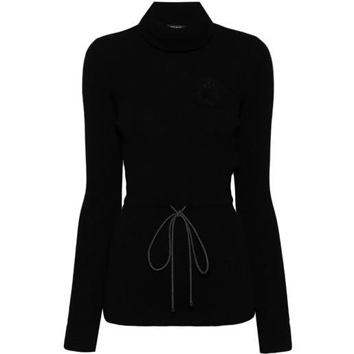 CHANEL Pre-Owned - maglione coco mark anni 2000 - donna - lana - taglia unica - nero