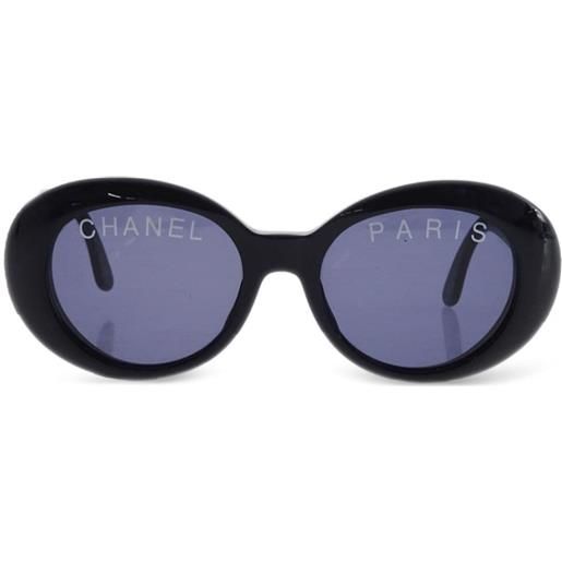 CHANEL Pre-Owned - occhiali da sole cc anni '90-2000 - donna - acrilico - taglia unica - nero