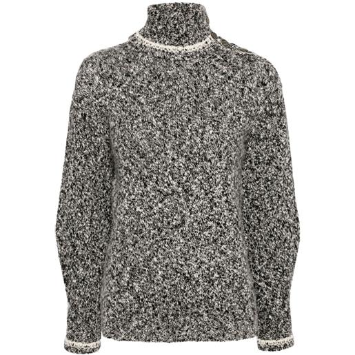 CHANEL Pre-Owned - maglione con logo cc 2011 - donna - cashmere/cashmere - taglia unica - nero