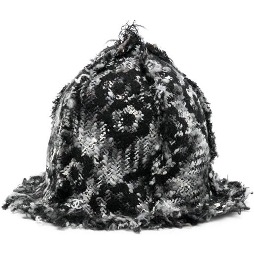 CHANEL Pre-Owned - cappello bucket anni 2000 - donna - lana/lana - taglia unica - nero