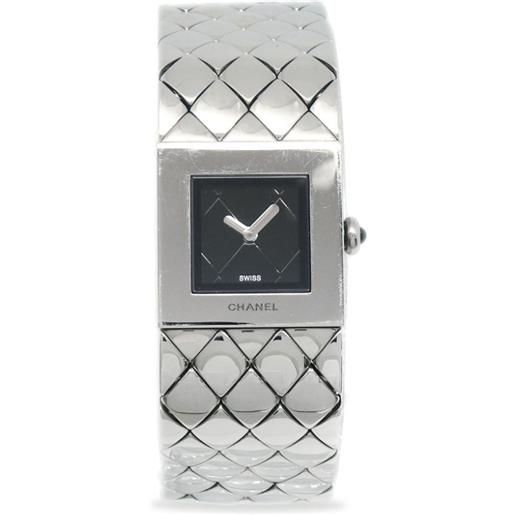 CHANEL Pre-Owned - orologio matelasse 18mm pre-owned 1993 - donna - acciaio inossidabile - taglia unica - argento