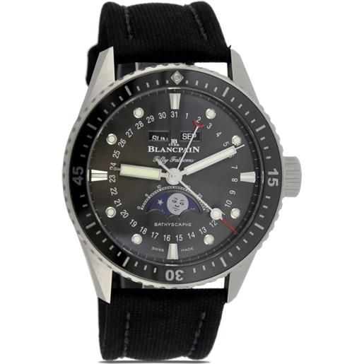 Blancpain - orologio fifty fathoms bathyscaphe 43mm pre-owned 2022 - uomo - acciaio - taglia unica - nero