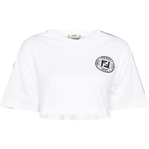 Fendi Pre-Owned - t-shirt zucca - donna - cotone - taglia unica - bianco