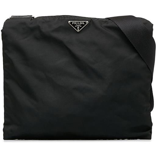 Prada Pre-Owned - borsa a tracolla tessuto anni '13-'23 - donna - nylon - taglia unica - nero
