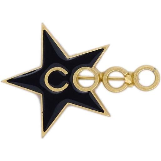 CHANEL Pre-Owned - spilla coco star 2001 - donna - placcatura in oro - taglia unica