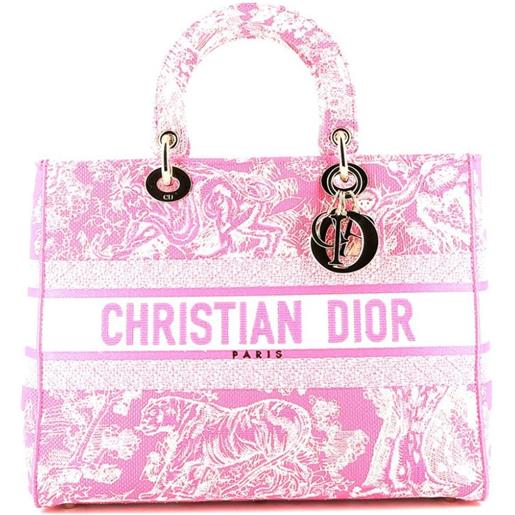 Christian Dior Pre-Owned - borsa tote lady d-lite pre-owned anni 2020 - donna - tela - taglia unica - rosa