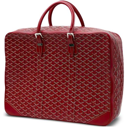 Goyard Pre-Owned - valigia goyardine con zip - donna - pelle/tela - taglia unica - rosso