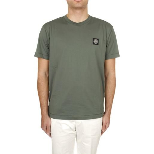 Stone Island t-shirt manica corta uomo verde