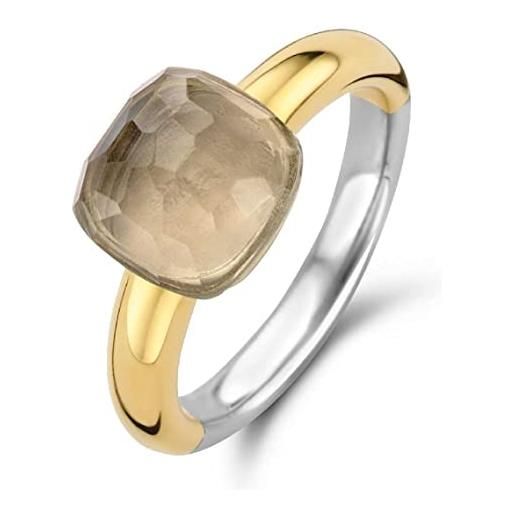 TISENTO anello anel fine ti sento -prata dourada 925 (4,75 gr) -tam. 20 12187tt/60 marca, única, metallo, nessuna pietra preziosa