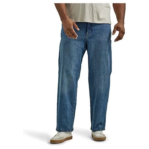Lee jeans dritti larghi vestibilità aderente grandi dimensioni, drifter, 56 w x 28 l da uomo, drifter