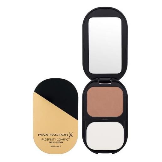 Max Factor facefinity compact spf20 fondotinta in polvere impermeabile con protezione uv 10 g tonalità 007 bronze