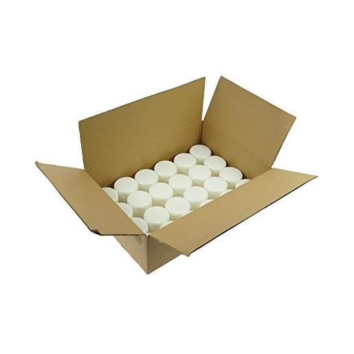 Fantasia barattolo cosmetico in plastica per 50 ml, bianco, confezione da 1 (1 x 24 pezzi)