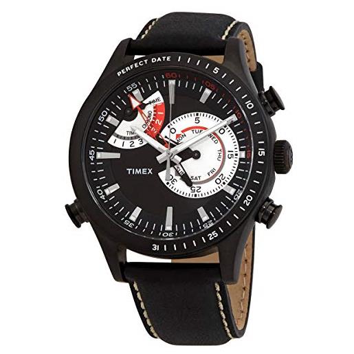 Timex orologio cronografo al quarzo uomo con cinturino in pelle tw2p72600
