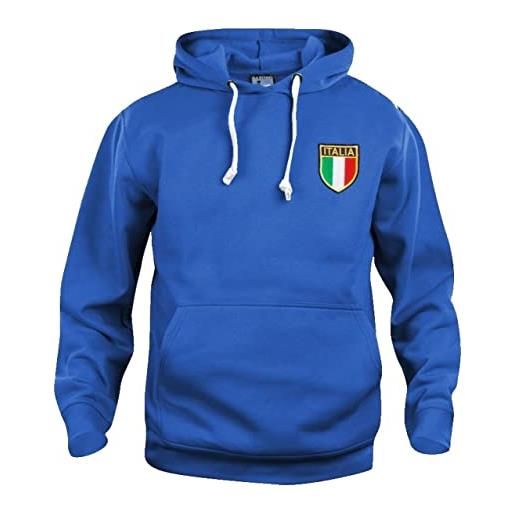 Old School Football italia anni '60 retro calcio felpa con cappuccio logo ricamato