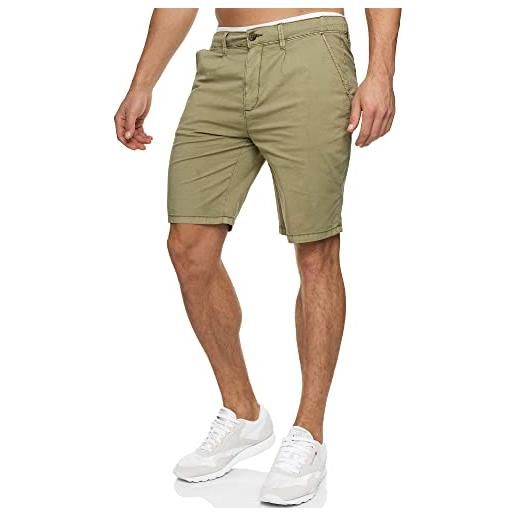 Indicode uomini insan chino shorts | bermuda pantaloncini chino con 4 tasche camel m