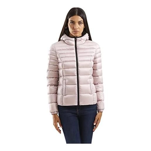RefrigiWear donna giacca piumino con cappuccio mead imbottitura ad iniezione diretta in 100% piuma 22airw0w97600ra0035000000 rosa light pink d02660