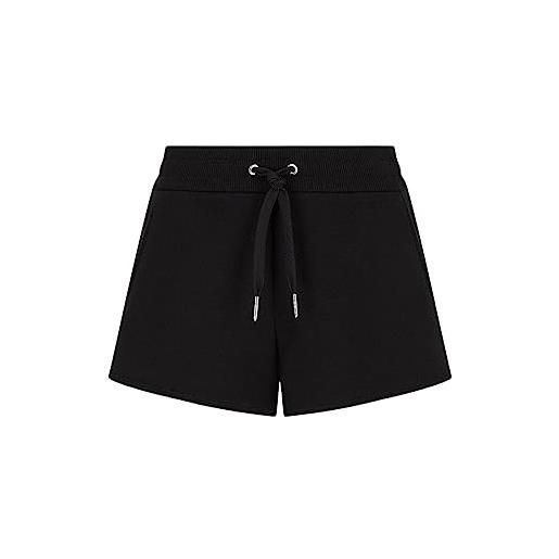 Emporio Armani milano/new york logo french terry shorts, pantaloncini casual, 