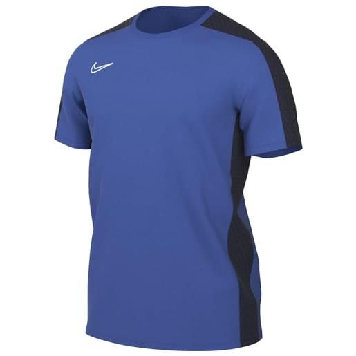 Nike m nk df acd23 top ss br maglia manica corta, bianco/blu royal/ossidiana, s uomo