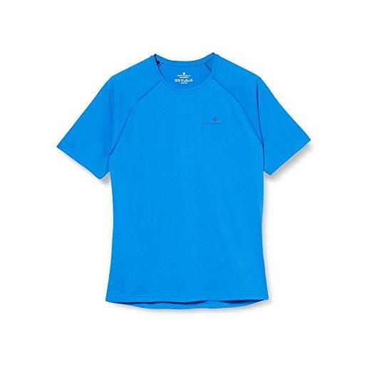Ronhill - maglietta da uomo per tutti i giorni, s/s, uomo, magliette, rh-004599, blu elettrico marl, xs