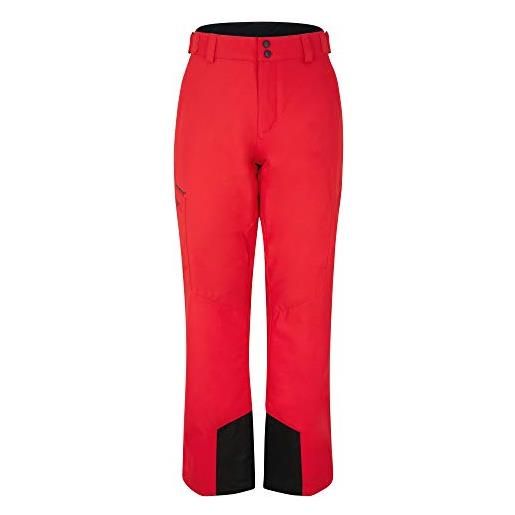 Ziener paskal, pantaloni da sci/snowboard, traspiranti, impermeabili. Uomo, rosso, 58