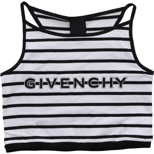 Givenchy Kids top a righe con logo
