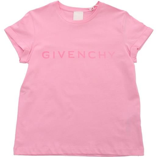 Givenchy Kids t-shirt rosa con logo
