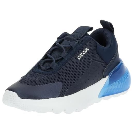 Geox j activart illuminus, scarpe da ginnastica uomo, blu, 38 eu