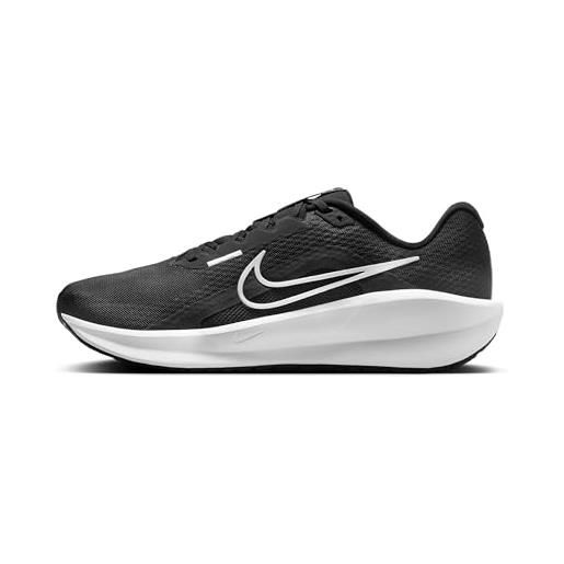 Nike downshifter 13, sneaker uomo, black/white/dk smoke grey, 49.5 eu