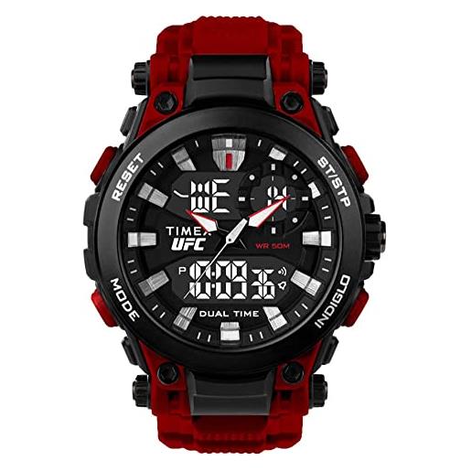 Timex orologio analogico-digitale al quarzo uomo con cinturino in plastica tw5m53000
