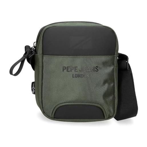 Pepe Jeans bromley borsa a tracolla piccola verde 15x19,5x6 cm poliestere, verde, taglia unica, borsa a tracolla piccola