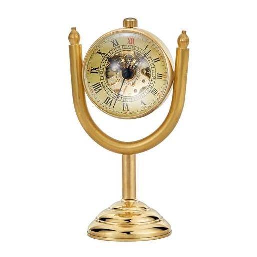 Tiong orologio da tasca meccanico a forma di sfera, da uomo, trasparente, a forma di sfera, quadrante digitale romano, orologio da tasca meccanico, mpw162-uk, classico
