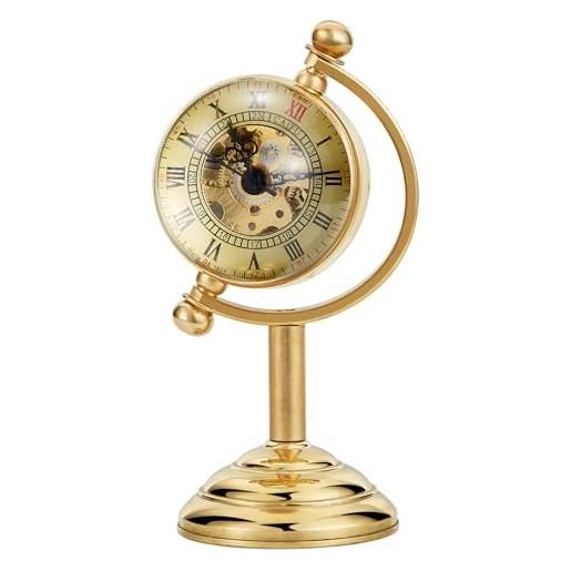 Tiong orologio da tasca meccanico da uomo, a forma di sfera, trasparente, a sinistra e a destra, a forma di sfera, quadrante digitale romano, orologio da tasca meccanico, mpw163-uk, classico