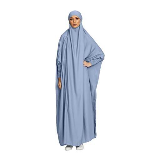 RLLJS donne musulmane vestito ramadan one piece preghiera indumento hijab con cappuccio abaya dubai copertura completa islam abito africano turchia caftano taglia unica